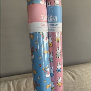 Miffy Gift Wrap - Blue and Pink Delight